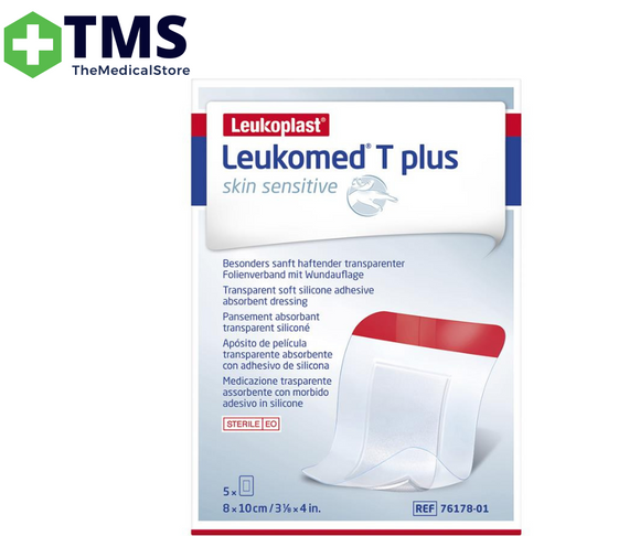 Leukomed T Plus Skin Sensitive 8cm x 10cm - Box/5