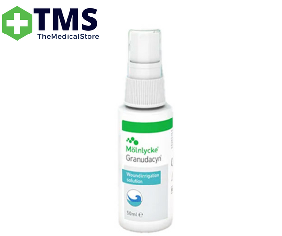 Molnlycke Granudacyn Wound Irrigation Solution Spray 50ml