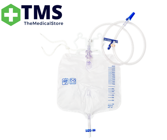 Mediflex Sterile Urine Bag, T Valve 2500mL - Each