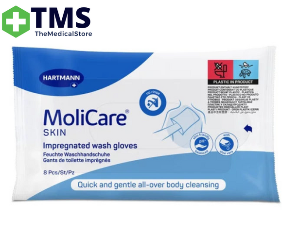 MoliCare Skin Impregnated Wash Gloves