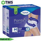 TENA Pants Plus Night Medium - Pack/12